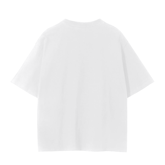 White t-shirt on a white background